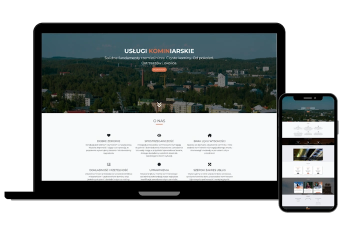 Strona www dla kominiarza – lokalne usługi czyszczenia i przeglądów kominów
