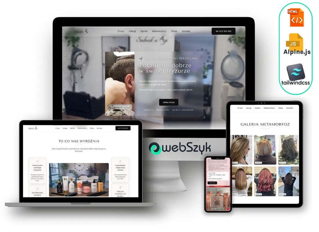 case study - salonik u agi strona www
